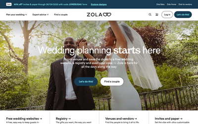 Zola website screenshot