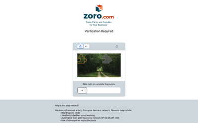 Zoro website screenshot